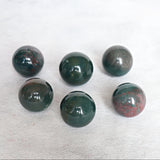 Bloodstone Sphere: Polished Heliotrope Crystal (27mm)