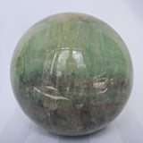 Silky Fluorite Sphere 4 inches, Reiki Meditation Healing Crystal Gift, FL 3