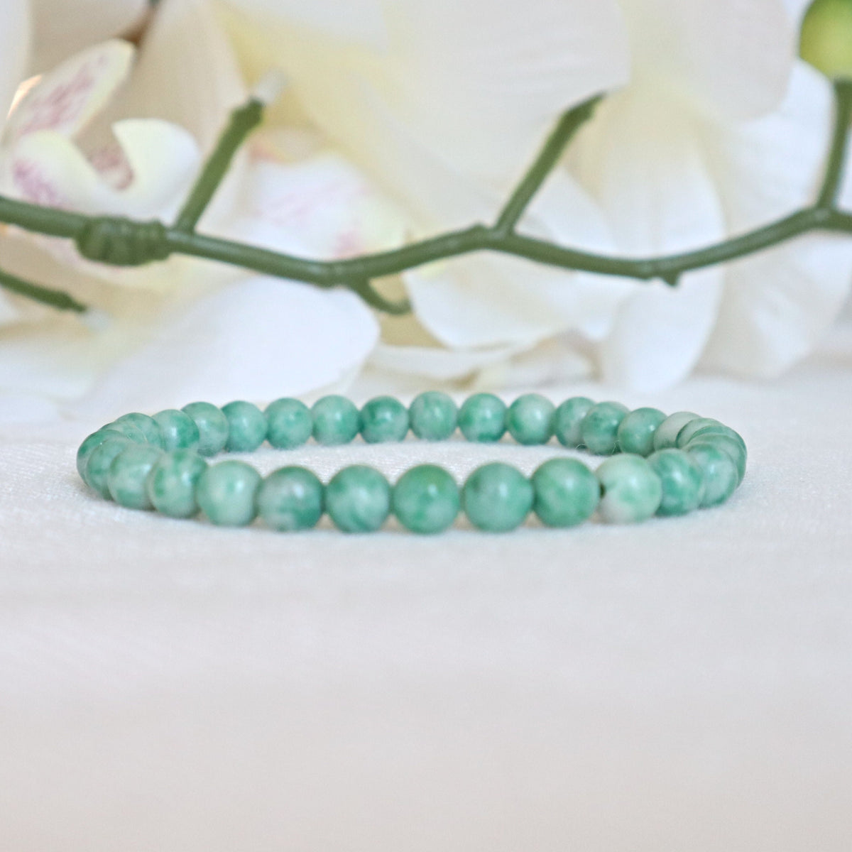 Natural Green Jade Crystal Bracelet