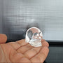 Hand Carved Crystal Quartz Skull: AAA Flawless Clear Quartz (1.4 inch)