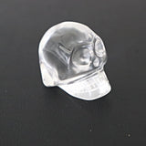 Hand Carved Crystal Quartz Skull: AAA Flawless Clear Quartz (1.4 inch)