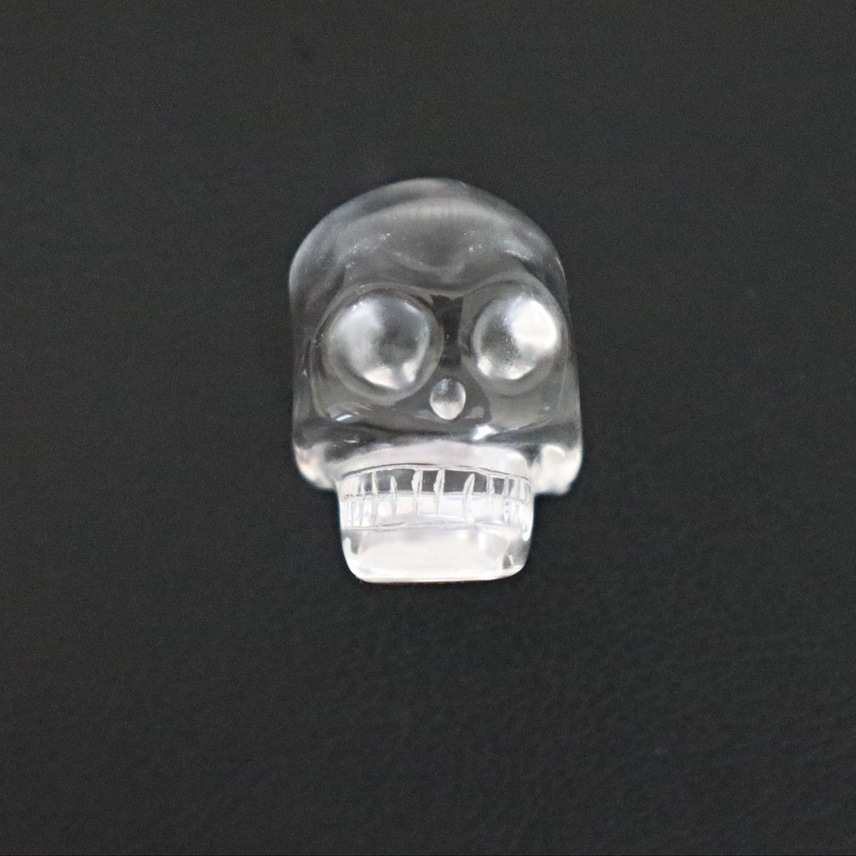 Hand Carved Crystal Quartz Skull: AAA Flawless Clear Quartz (1.4 inch)