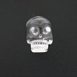 Hand Carved Crystal Quartz Skull: AAA Flawless Clear Quartz (1.4 inch)