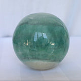 Green Fluorite Sphere: 2.8 inch Reiki Healing Crystal Gift