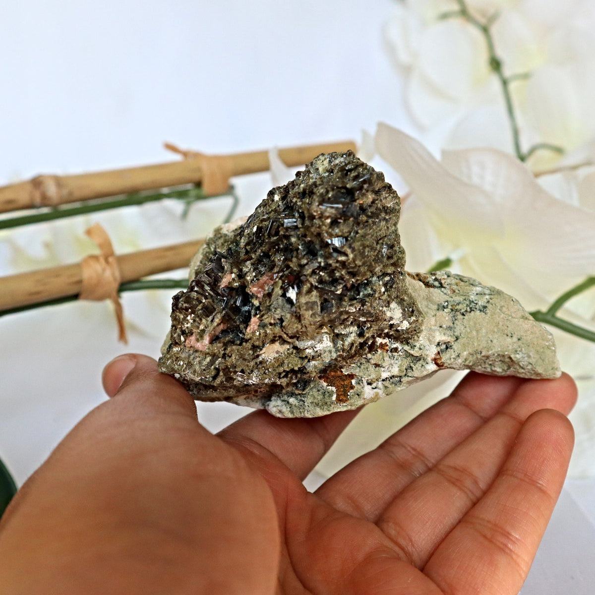 Epidote Crystal Stone Cluster, EP 2