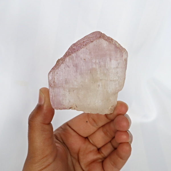 Kunzite Crystal Specimen, Etched Termination Spodumene Mineral Specimen, KN3