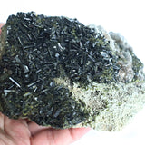 Large Epidote Crystal Cluster Specimen, Mineral Display (4.3 lbs)