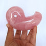 Large Rose Quartz Magatama: Japanese Good Luck Charm, Tokonoma Display