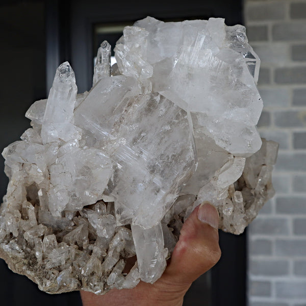 Xtra Large Faden Quartz Crystal Cluster 8 inch 4.4 Lbs, FM5