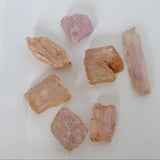 Raw Kunzite Crystal Specimen: Natural Untreated Gemstone