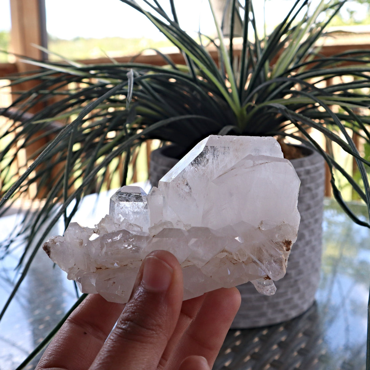 Himalayan Faden Quartz Crystal Cluster, FM7
