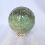Silky Fluorite Sphere 4 inches, Reiki Meditation Healing Crystal Gift, FL 3