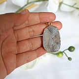 Druzy Pendant Necklace Agate Aura Galaxy for Positive Energy Stress Relief Protection