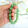 Canadian Nephrite Jade Bracelet: 12mm Faceted Beads
