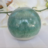 Green Fluorite Sphere: 2.8 inch Reiki Healing Crystal Gift
