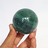 Green Fluorite Sphere: Reiki Healing Crystal Gift