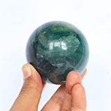 Green Fluorite Sphere: Reiki Healing Crystal Gift