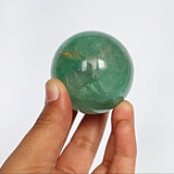 Natural Green Fluorite Sphere: Reiki Healing Crystal Gift