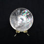 Rainbow Flash Quartz Sphere: Clear Crystal Healing Stone (58mm)