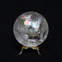 Rainbow Quartz Sphere: Clear Crystal with Rainbow Flashes (60mm)