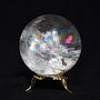 Natural Crystal Quartz Sphere with Rainbow Flashes 2.5 inch, RC Q4