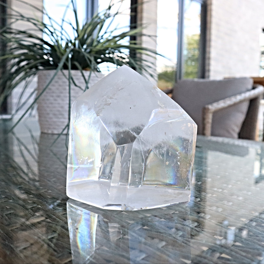 Clear Quartz Polished Tower Point