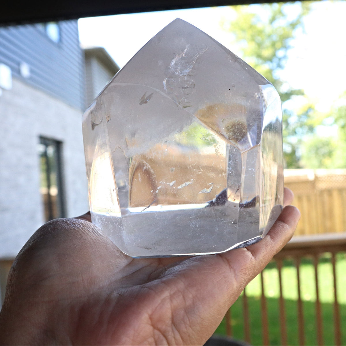 Clear Quartz Polished Tower Point