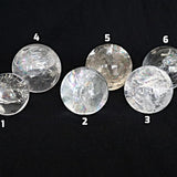 Rainbow Quartz Sphere: High Grade Crystal with Light Rainbow Flashes