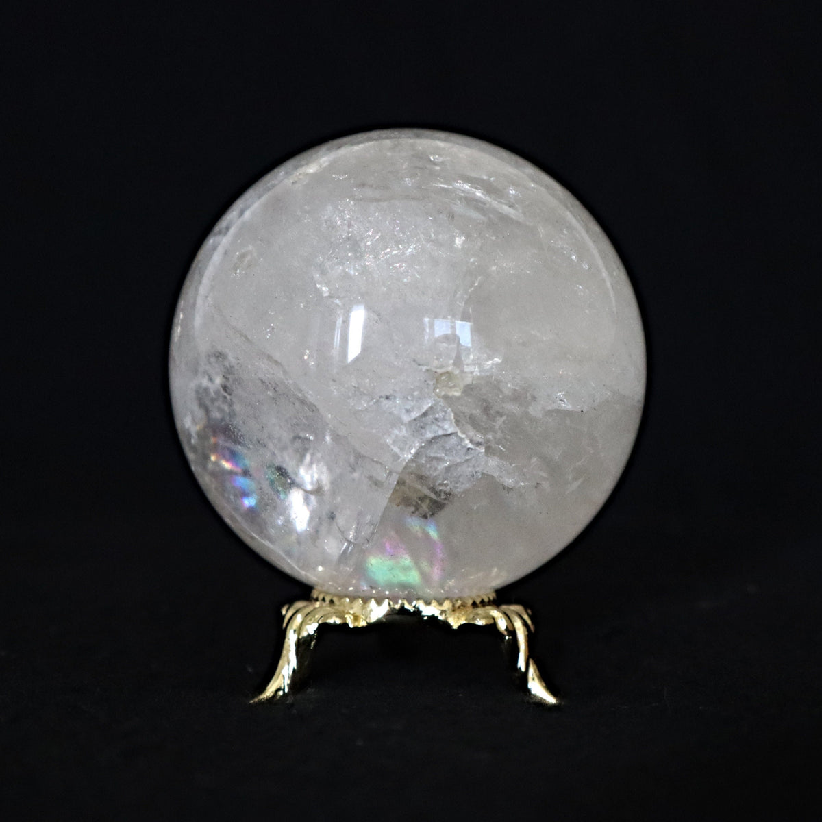 Clear Crystal Quartz Sphere - Healing Stone