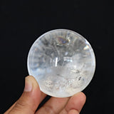 Clear Quartz Sphere: Crystal Healing, Rainbow Inclusion