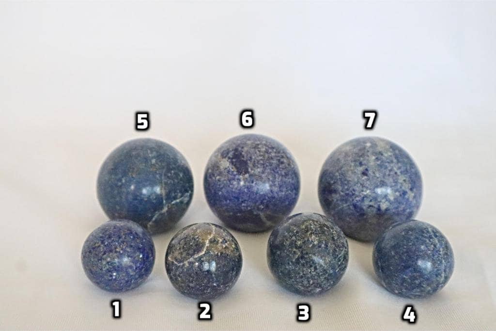 Lapis Lazuli Sphere, Third Eye Crystal, Throat Chakra Crystal