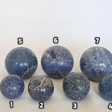 Lapis Lazuli Sphere, Third Eye Crystal, Throat Chakra Crystal