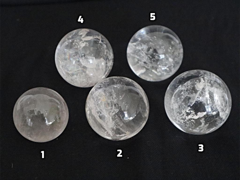 Clear Quartz Sphere: Crystal Healing, Rainbow Inclusion