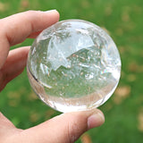 Clear Crystal Quartz Sphere: High Grade Healing Stone