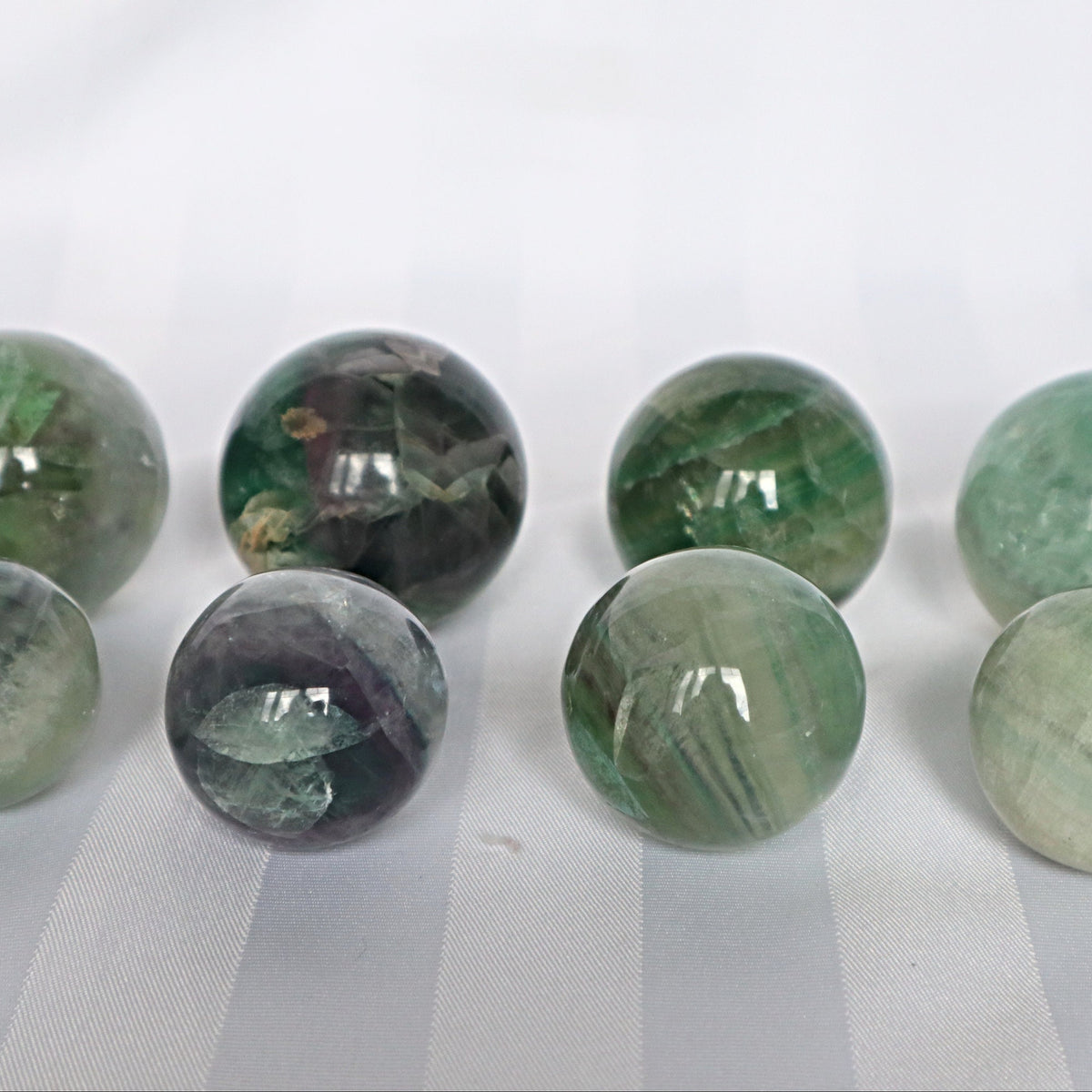 Green Fluorite Sphere: Natural Reiki Healing Crystal Gift