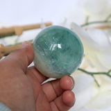 Green Fluorite Sphere: Natural Reiki Healing Crystal Gift