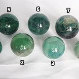 Green Fluorite Sphere: Reiki Healing Crystal Gift