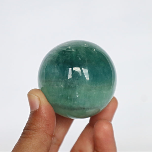 Green Fluorite Sphere: Reiki Healing Crystal Gift