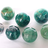 Natural Green Fluorite Sphere: Reiki Healing Crystal Gift