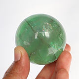 Natural Green Fluorite Sphere: Reiki Healing Crystal Gift