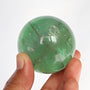 Natural Green Fluorite Sphere: Reiki Healing Crystal Gift