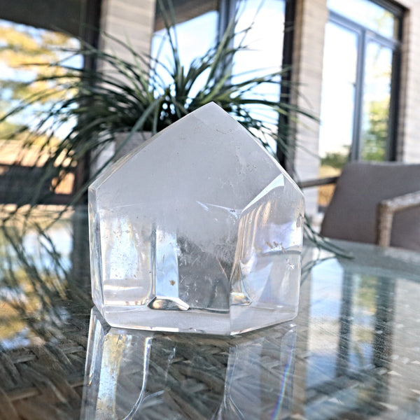 Clear Quartz Polished Tower Point