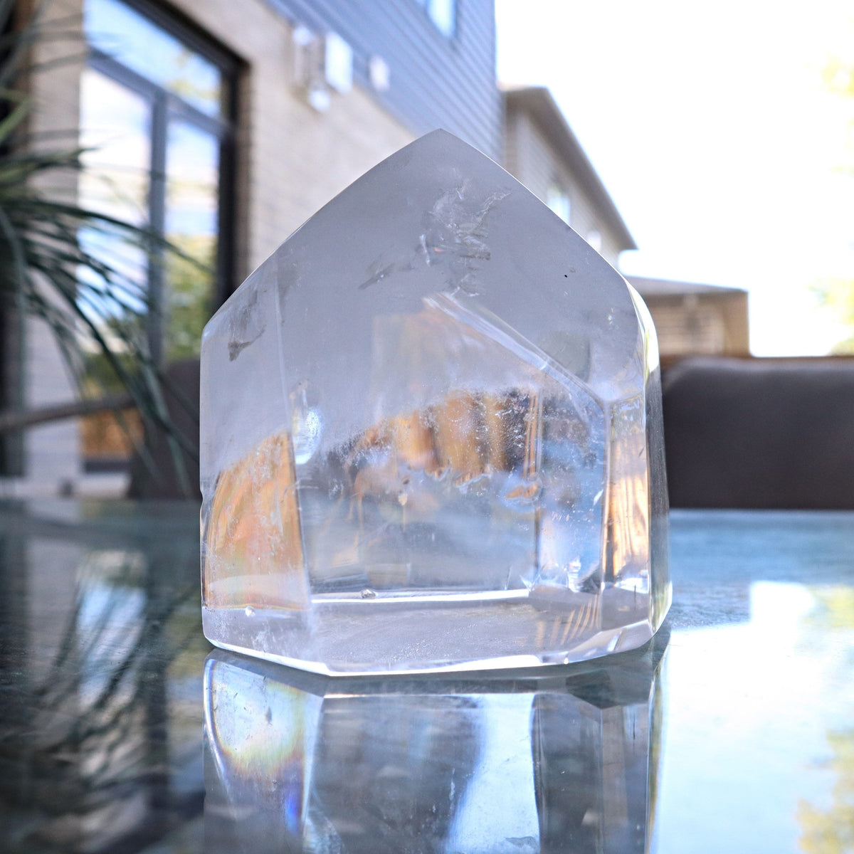 Clear Quartz Polished Tower Point