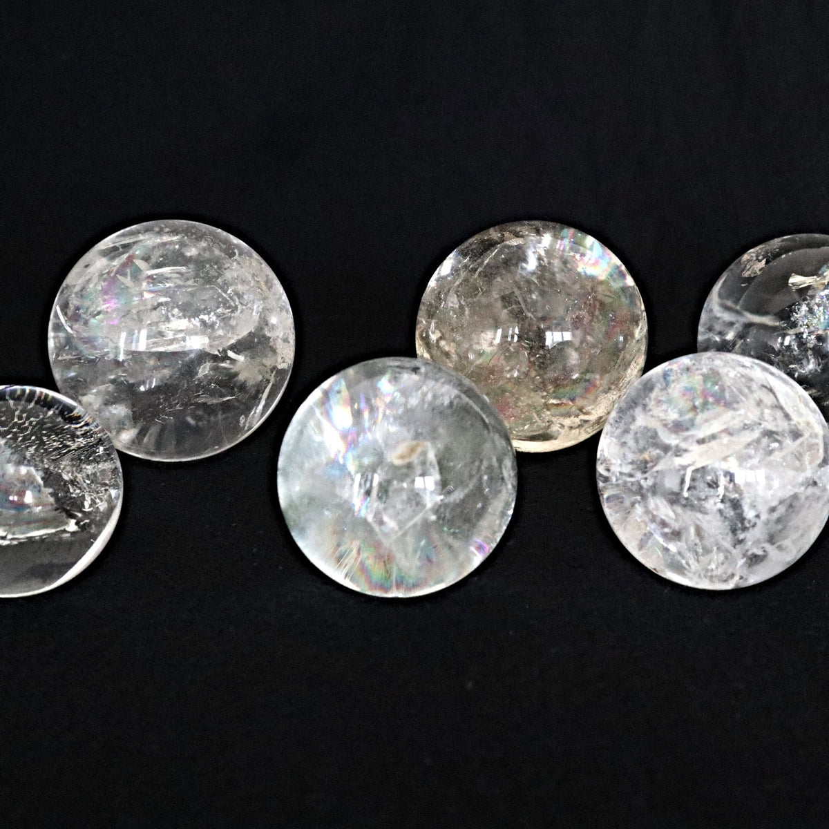 Rainbow Quartz Sphere: High Grade Crystal with Light Rainbow Flashes