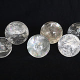 Rainbow Quartz Sphere: High Grade Crystal with Light Rainbow Flashes