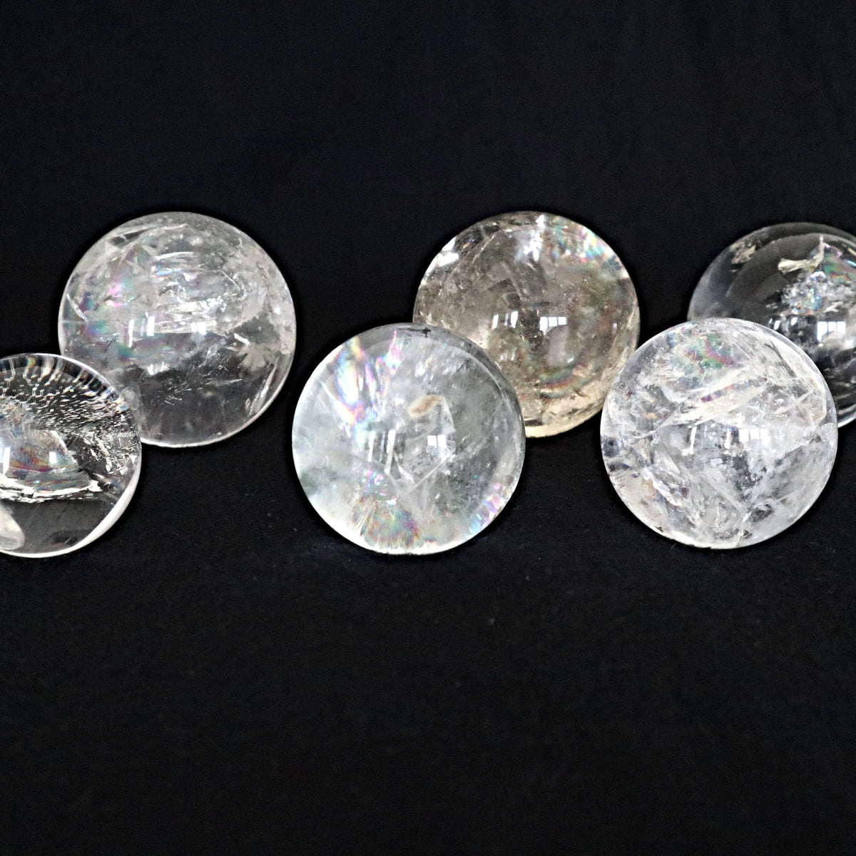 Rainbow Quartz Sphere: High Grade Crystal with Light Rainbow Flashes