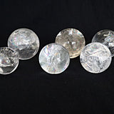Rainbow Quartz Sphere: High Grade Crystal with Light Rainbow Flashes