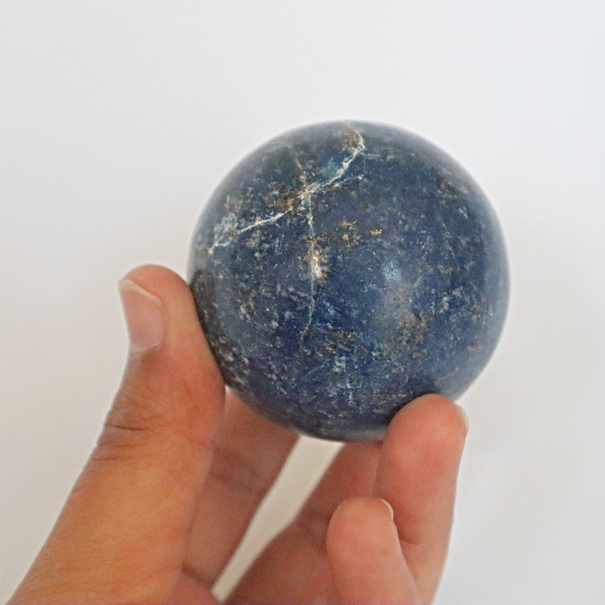 Lapis Lazuli Sphere, Third Eye Crystal, Throat Chakra Crystal