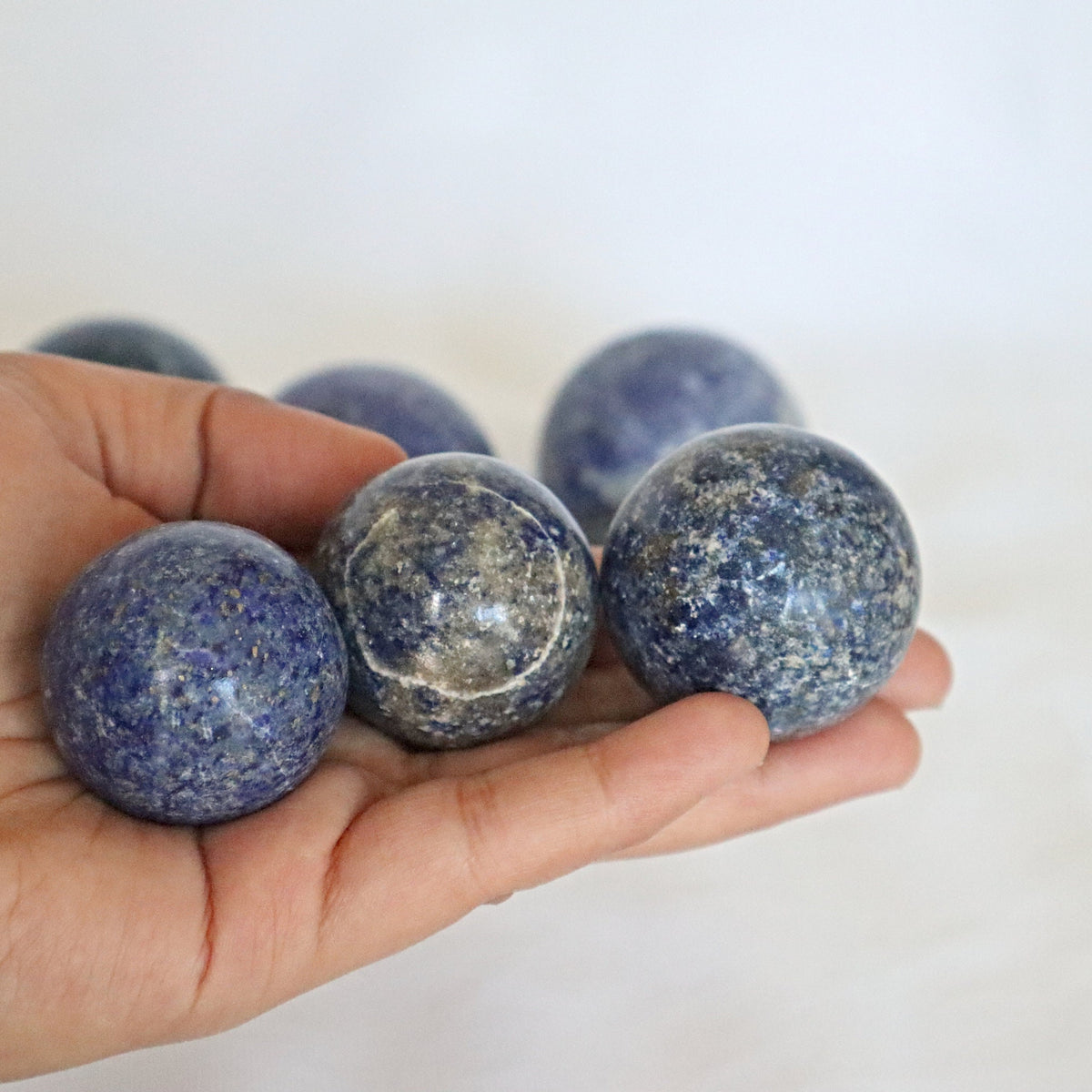 Lapis Lazuli Sphere, Third Eye Crystal, Throat Chakra Crystal