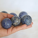 Lapis Lazuli Sphere, Third Eye Crystal, Throat Chakra Crystal